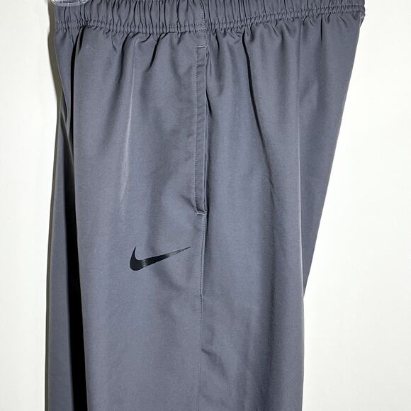 Nike Dri-Fit Track Pants Sz Small Gray Sweatpants Gray w/ Black Jogger Athletic - Picture 11 of 13